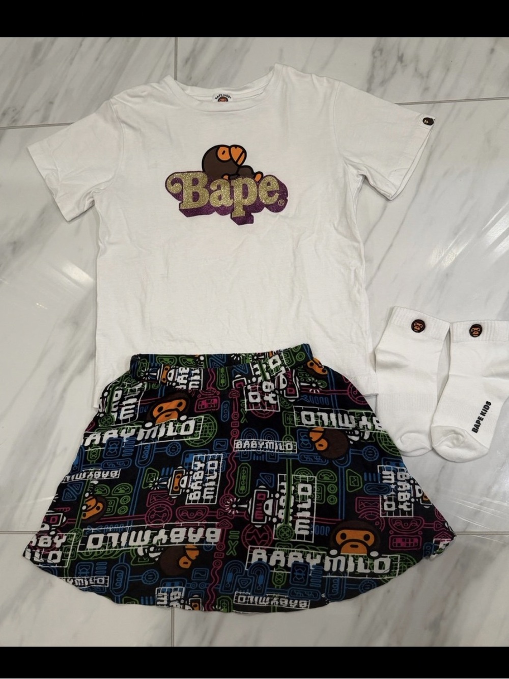 Bape girl suit size：130cm